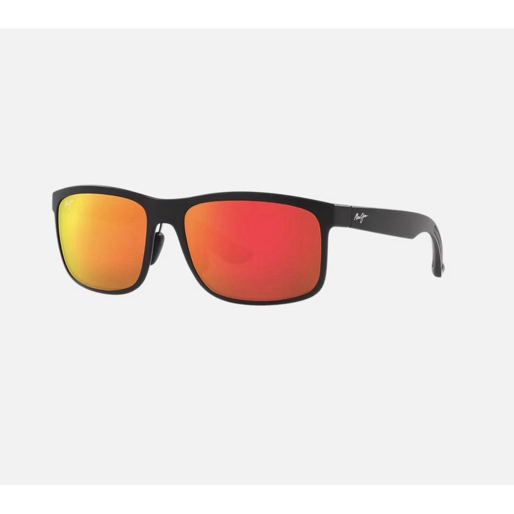 Maui Jim HUELO Sunglasses POLARIZED HCL Matte Black / Hawaii Lava RM449-02